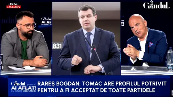 Rareș Bogdan îl propune din nou premier pe Eugen Tomac: „Aș propune o reactivare. Propunerea lui de guvern a fost decentă și ar rezolva problema partidelor”
