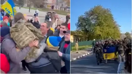 Imaginile bucuriei! Armata ucraineană a intrat în Herson, oraș ocupat de forțele ruse încă din luna martie