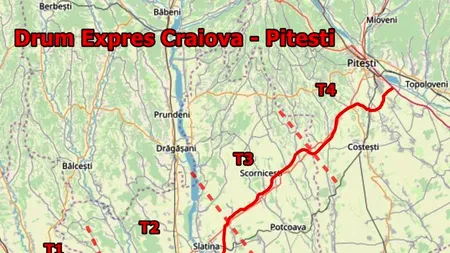 VIDEO | Tronsonul 4 al Drumului expres Craiova-Pitești are lucrările finalizate în proporție de 30%
