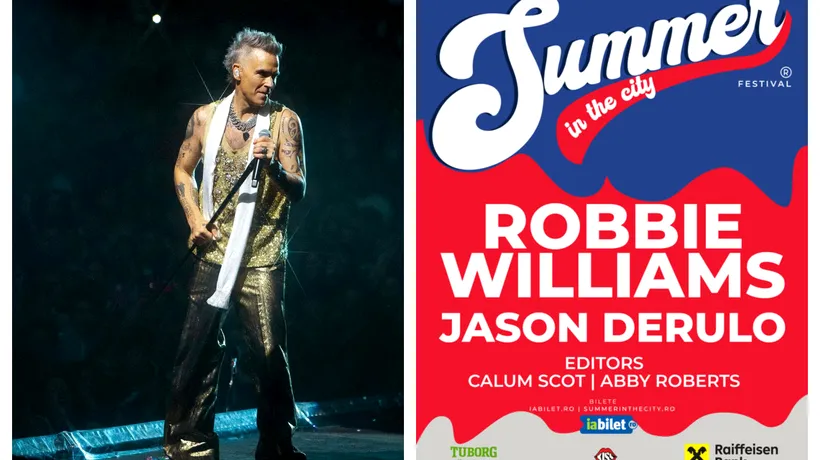 MENIU select pentru Robbie Williams, la concertul susținut la București în cadrul Festivalului „Summer in the City”. Ce a cerut celebrul artist