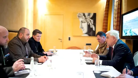 Ministrul Apărării Naționale Angel Tîlvăr s-a întâlnit cu omologul ucrainean Rusten Umerov, la Munchen: „România rămâne un partener ferm al Ucrainei”