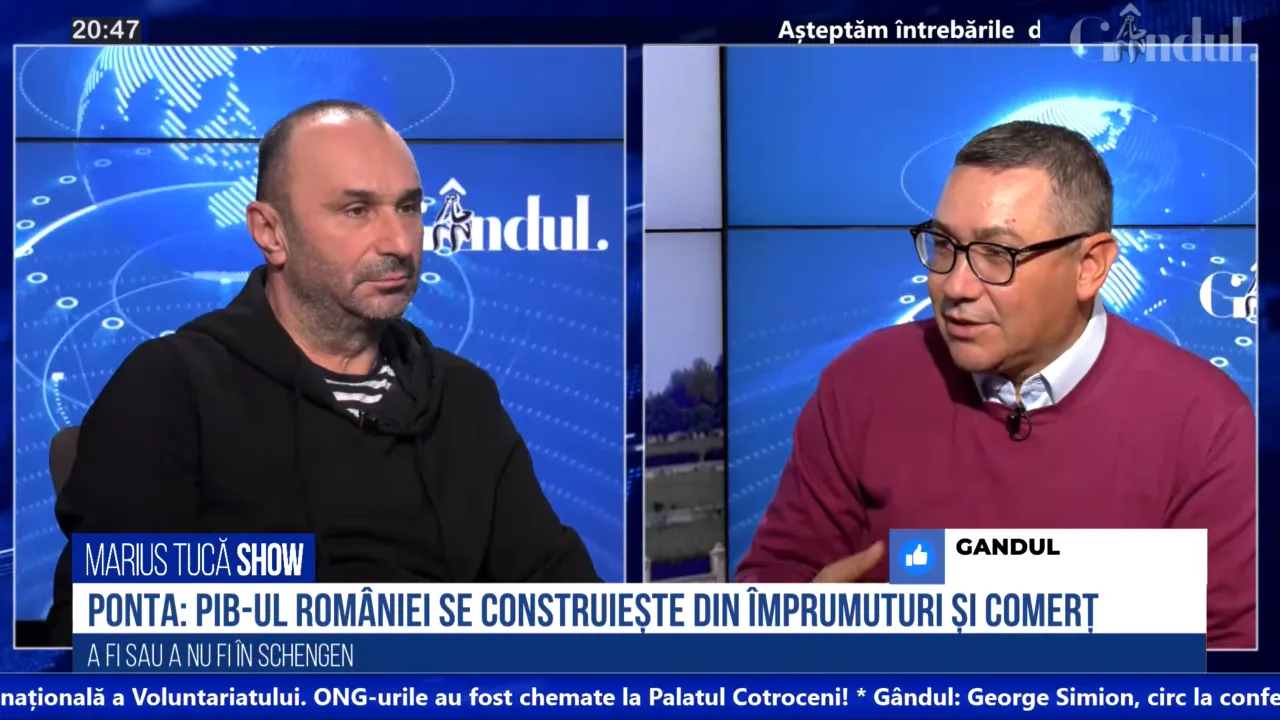 VIDEO | Ponta: „Nu se mai menține balanța dintre import și export. PIB-ul României se construiește din împrumuturi și comerț”