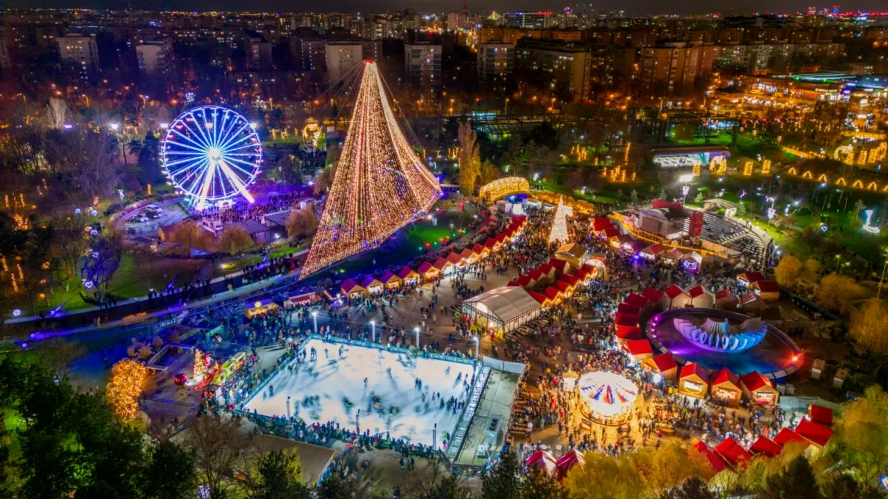 Cât costă accesul la patinoar sau să te dai în roata panoramică la Târgul de Crăciun din Parcul Drumul Taberei, West Side Christmas Market