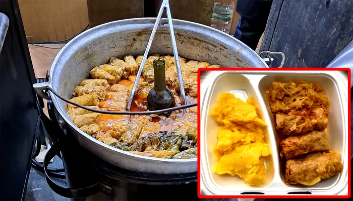 Cu cât se vinde o porție de sarmale la Târgul de Crăciun din Drumul Taberei. Bucureștenii au crezut că nu văd bine