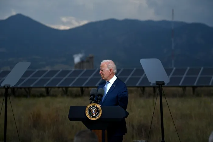 Președintele american Joe Biden a ținut un discurs la Laboratorul Național de Energie Regenerabilă din Arvada, Colorado, pe 14 septembrie 2021, despre acordul de infrastructură și agenda Build Back Better. Sursa Foto: Profimedia 