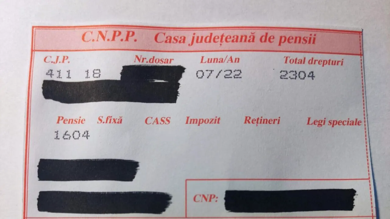 Se tipăresc taloanele de pensie pentru luna iulie, care includ și ajutorul de 700 de lei. Când va începe efectuarea plăților
