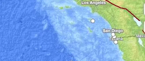 Două cutremure puternice în Oceanul Pacific, în largul Californiei 