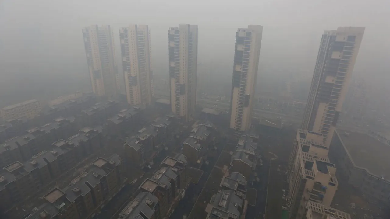 Cel mai poluat oraș din lume. Este de 10 ori mai poluat decât limita admisă