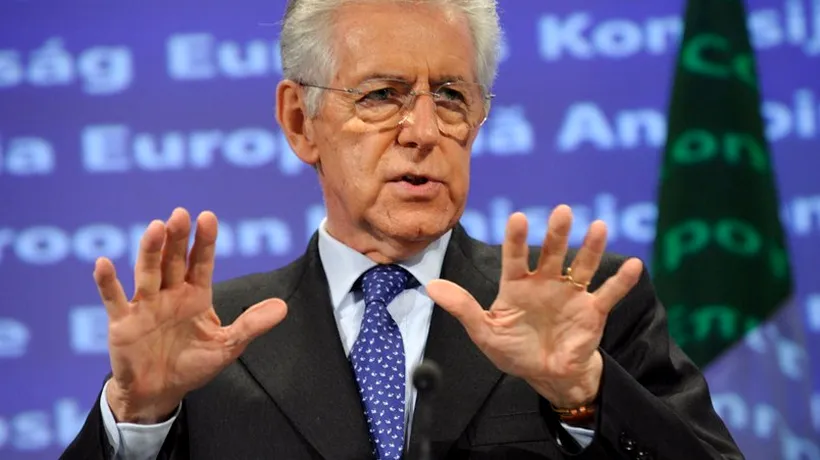 Premierul Mario Monti declară că Italia nu are nevoie de un PLAN DE SALVARE