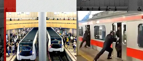Surse Metrorex: „Aplicăm metoda japoneză, de împingere a călătorilor în metrou. Ușile de la Unirii s-au stricat pentru că unii erau mai mult pe afară”