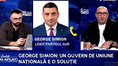 Simion, dezvăluiri despre relația cu Călin Georgescu: Suntem printre puținii care nu ne-am dezis de el. Ar putea intra într-un guvern AUR?