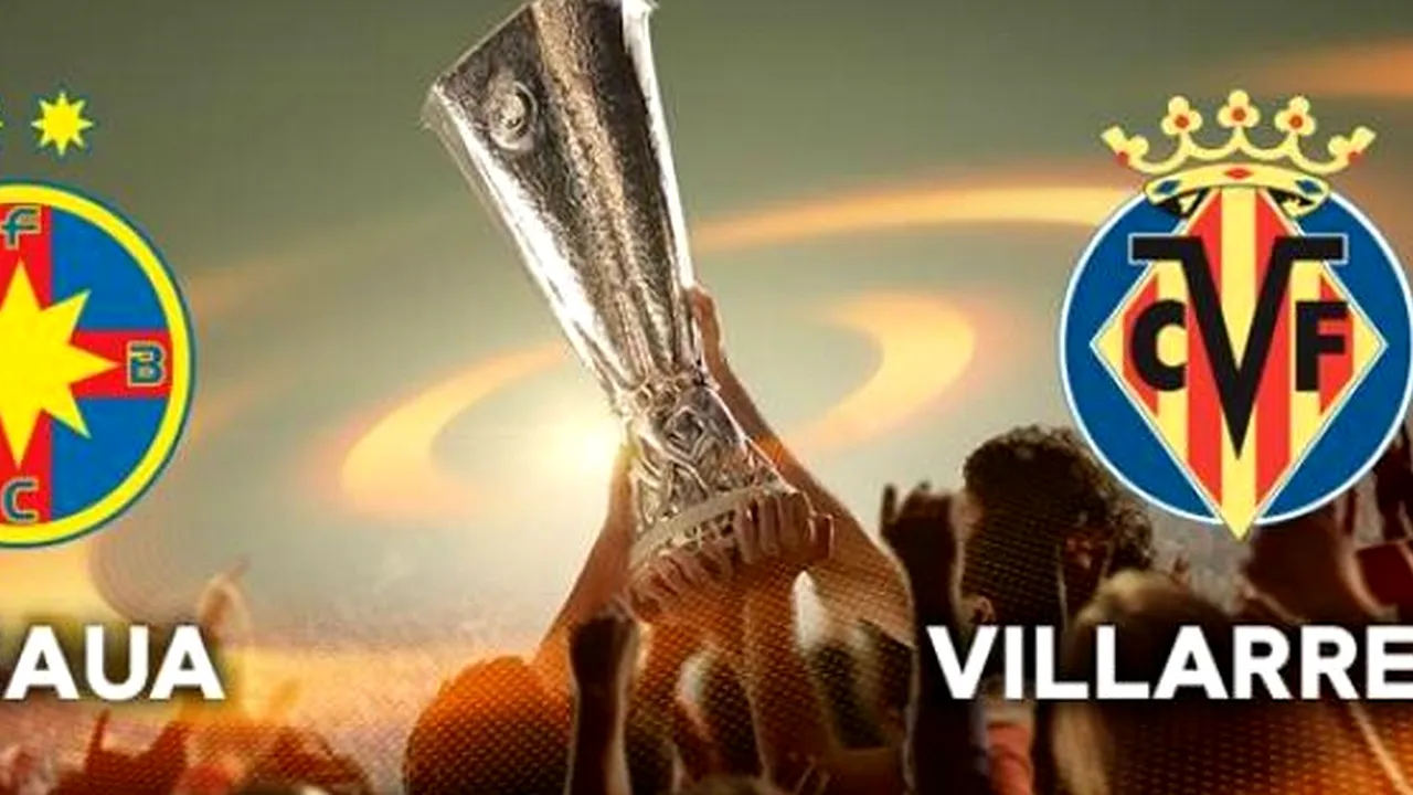STEAUA - VILLARREAL 1-1. Reghecampf a obținut punctul pe care și l-a propus