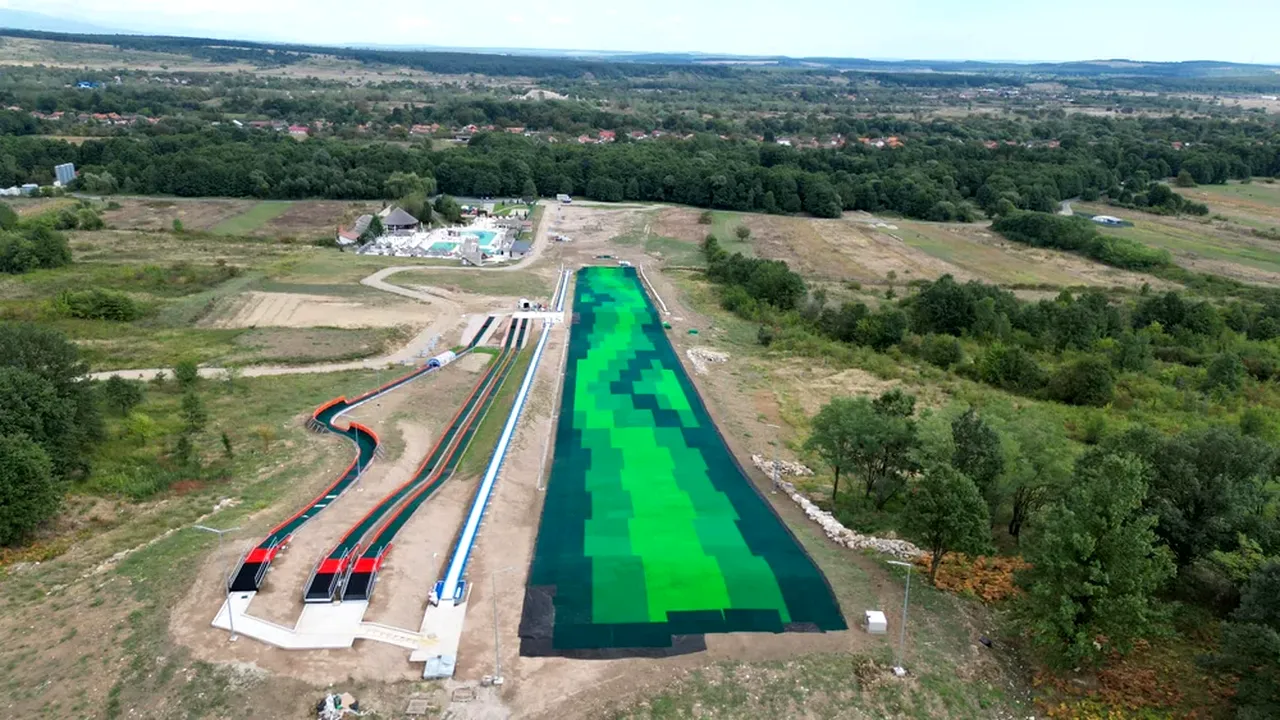 Unde se va afla cea mai lungă PÂRTIE de schi din România, care va fi inaugurată în curând. Este din zăpadă artificială și va fi deschisă tot anul