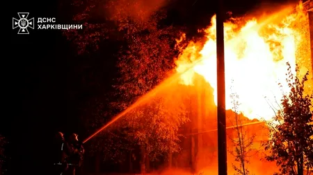 Șapte persoane au fost rănite și 50 de pacienți evacuați după ce Rusia a atacat principalul SPITAL din Harkiv