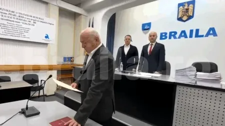 Moment amuzant în ședința Consiliului Local al Municipiului Brăila, oferit de un consilier care depunea jurământul: „La, la, la”