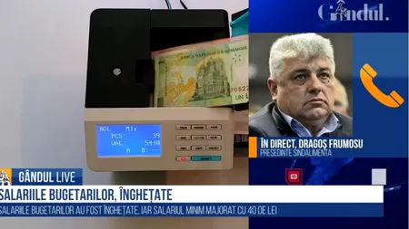 GÂNDUL LIVE. Dragoș Frumosu, președintele SINDALIMENTA: „Creșterea salariului minim cu 40 de lei este o crimă!” / „Guvernul se gândește să apere buzunarele patronilor”