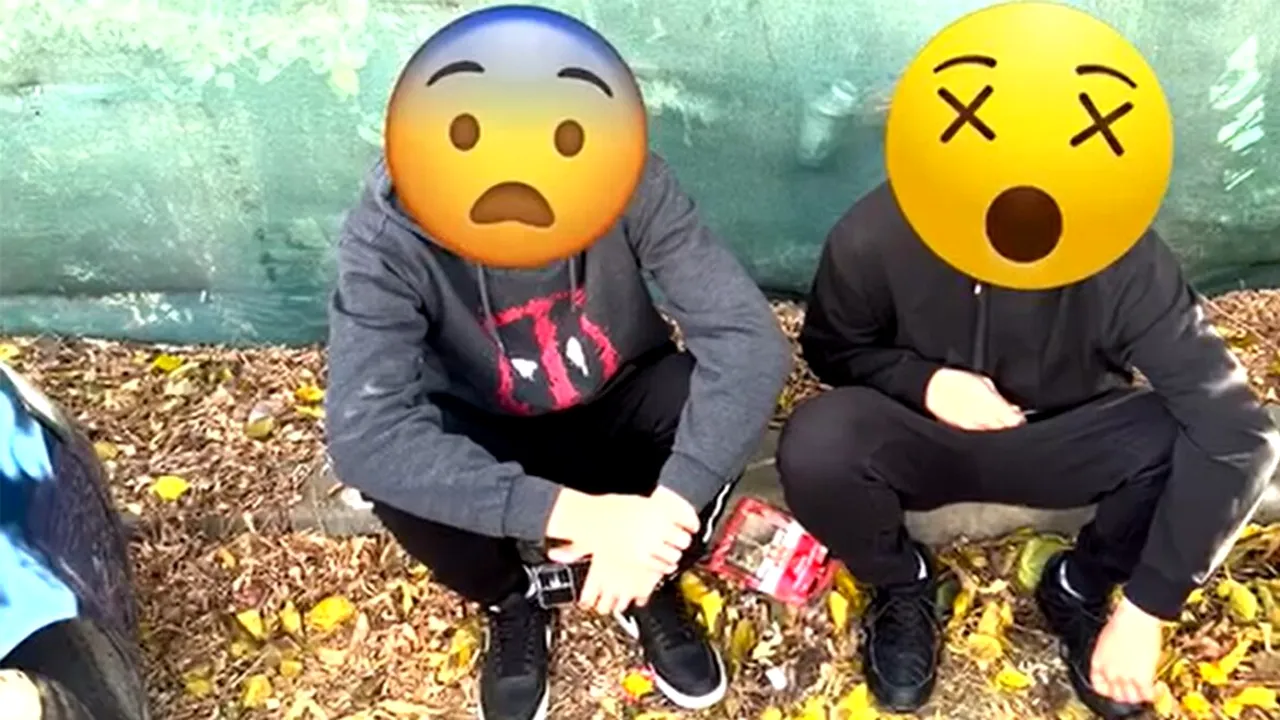Cum s-au SCUZAT acești doi elevi din Vaslui, după ce au fost prinși bând bere în fața liceului: 