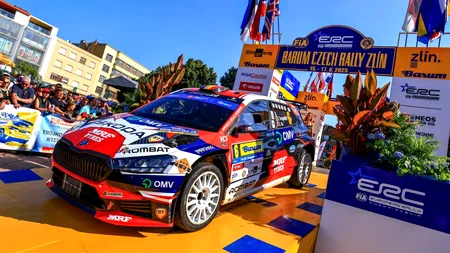 Simone Tempestini, probleme majore la Raliul Cehiei: abandon pe a doua probă specială după ce mașina a lovit cu spatele un copac