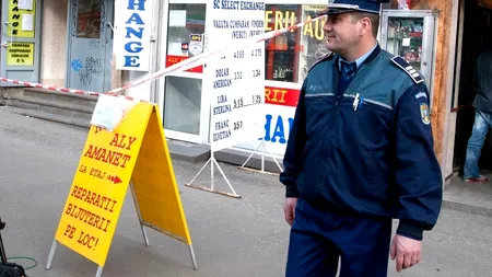 O femeie din Oradea a încercat să jefuiască o casă de schimb valutar, rănind-o pe casieră cu un cuțit