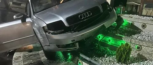 Un șofer băut s-a urcat cu mașina pe soclul unui monument din Dolj