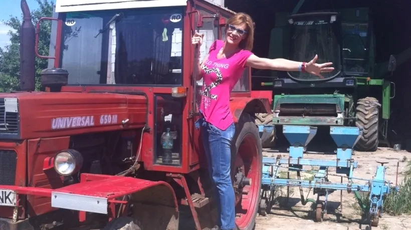 Roxana Ciuhulescu iese la plimbare cu tractorul, duminică la ProMotor