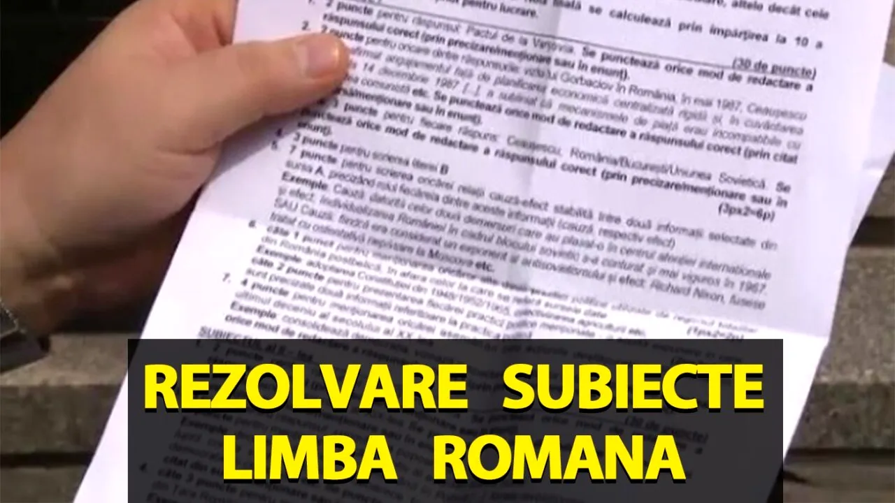 BACALAUREAT 2024 | Cum se rezolvă subiectele de la Limba și literatura română, de fapt