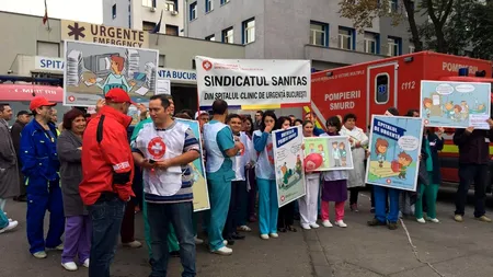 Sindicatul Sanitas anunță că e gata să intre în grevă generală: Sunt scăderi uriașe de venituri