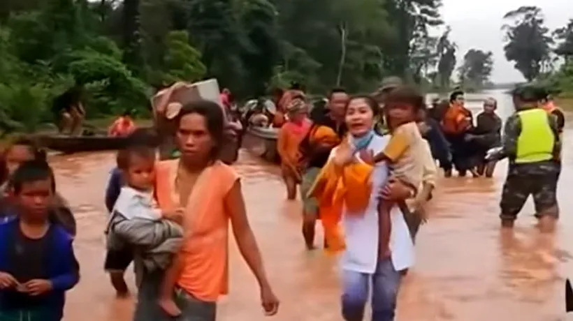 Cel puțin 19 oameni AU MURIT după prăbușirea unui BARAJ în Laos