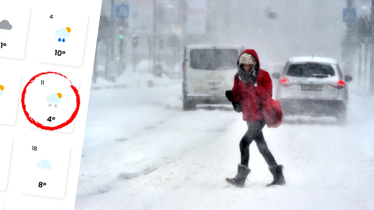 Prognoza iarna 2025/2026 în România | Câte zile ninge în decembrie, ianuarie și februarie, potrivit meteorologilor EaseWeather