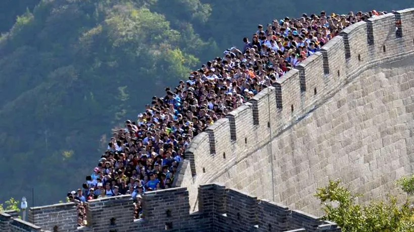 FOTO. Marea coadă de pe Marele Zid Chinezesc