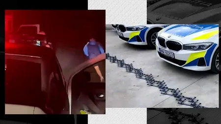 Șofer beat şi fără permis, oprit cu focuri de armă în Vrancea. Bărbatul lovise chiar autospeciala Poliţiei