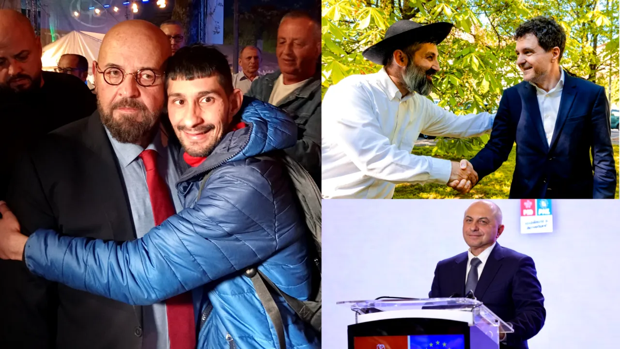 Cursa pentru Primăria Capitalei: Piedone a mărșăluit pe Calea Victoriei, Nicușor a inaugurat o piață, Cîrstoiu a ținut discurs la Spitalul Universitar