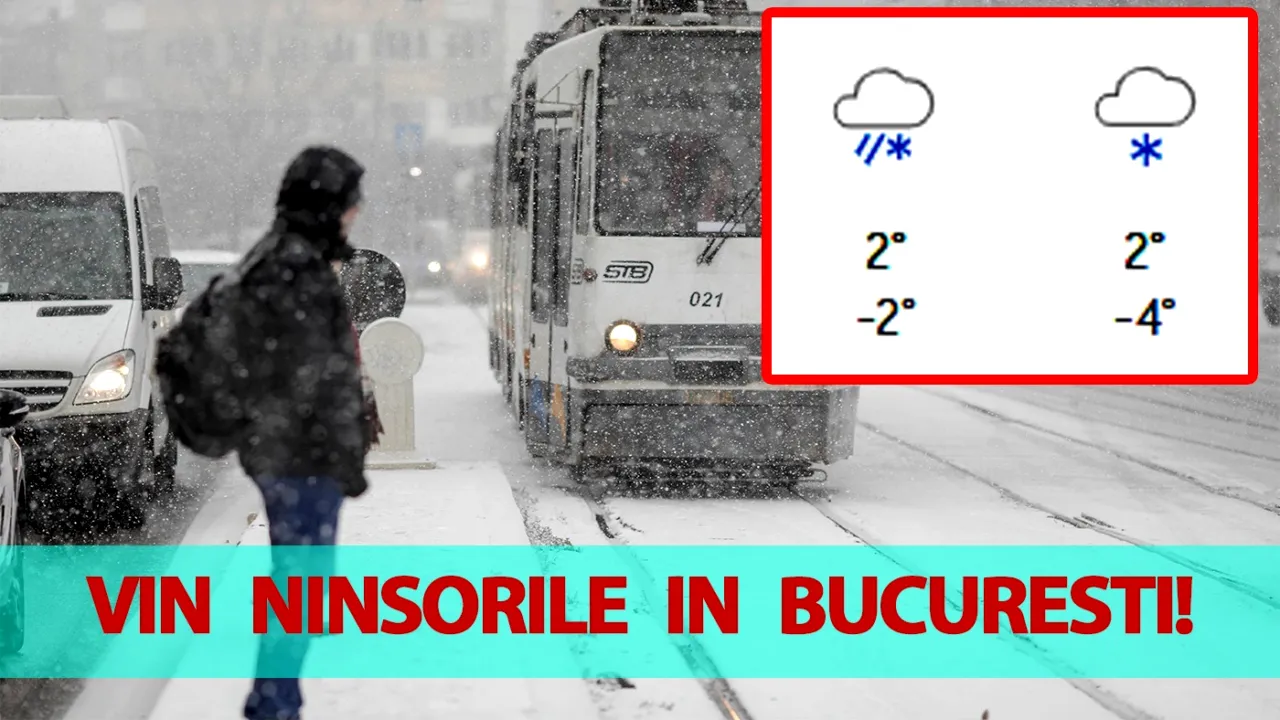 E oficial: Vin ninsorile în București! Meteorologii ACCUWEATHER anunță data exactă când vine iarna