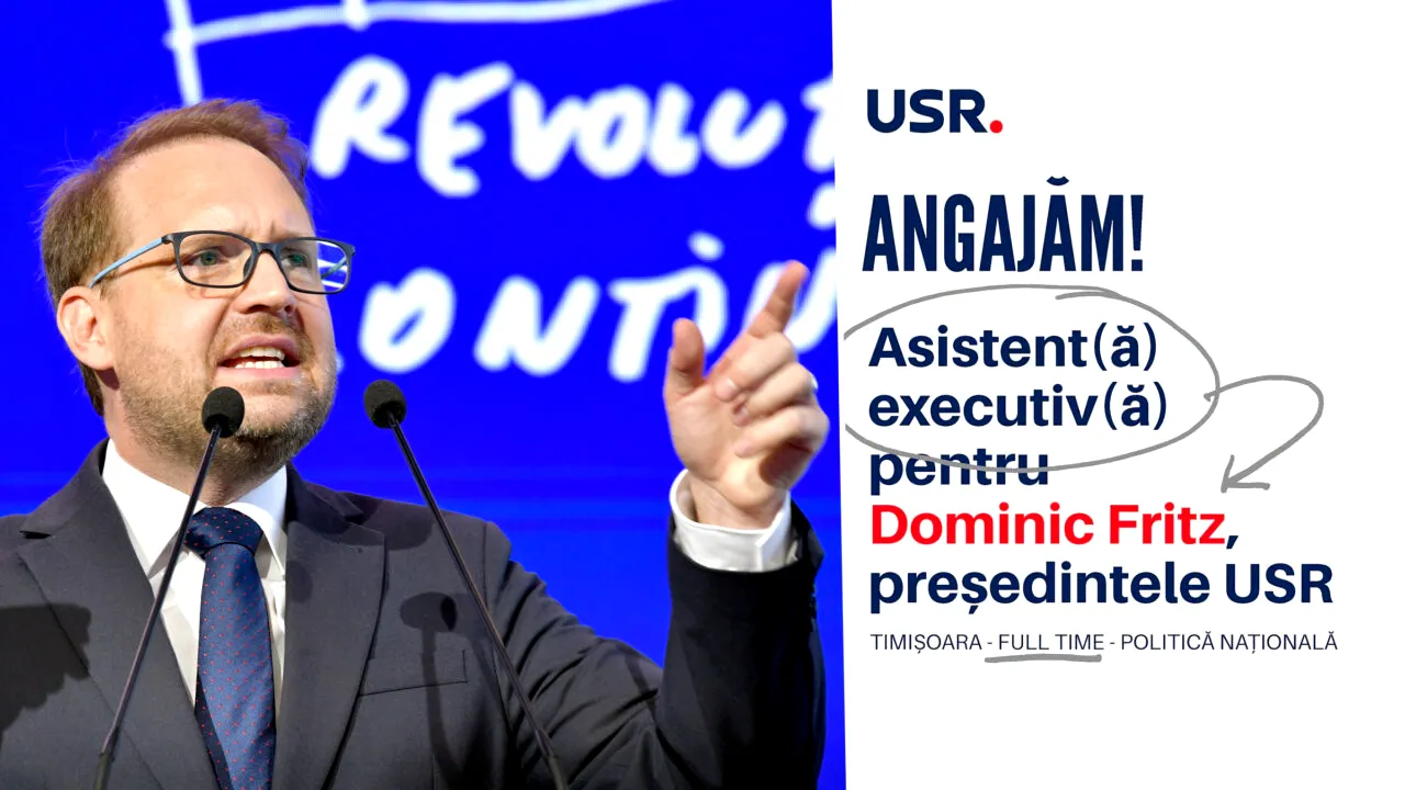 După ce și-au plasat membri de partid în funcții bănoase, iar pile, cumnate, prieteni au umplut ministerele și CA-urile de sinecuriști, după ce inclusiv Dominic Fritz s-a angajat la partid pe salariu de primar, acum USR anunță că a descoperit transparența și onestitatea și face concurs pentru angajarea unui asistent personal