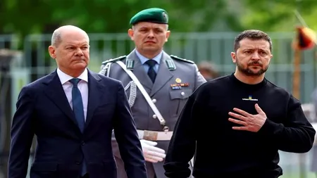 Ziua 445 de război. Preşedintele Volodimir Zelenski a ajuns în Germania, unde va primi prestigiosul Premiu „Carol cel Mare”