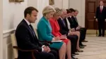 Fotografia controversată care a invadat rețelele sociale. Liderii europeni par aliniați la ușa lui Trump. E fake sau nu?