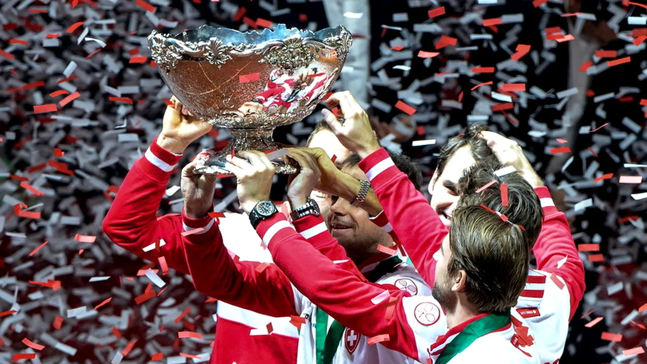 Roger Federer, doar al patrulea jucător din istorie care a câștigat Cupa Davis și toate turneele de Grand Slam