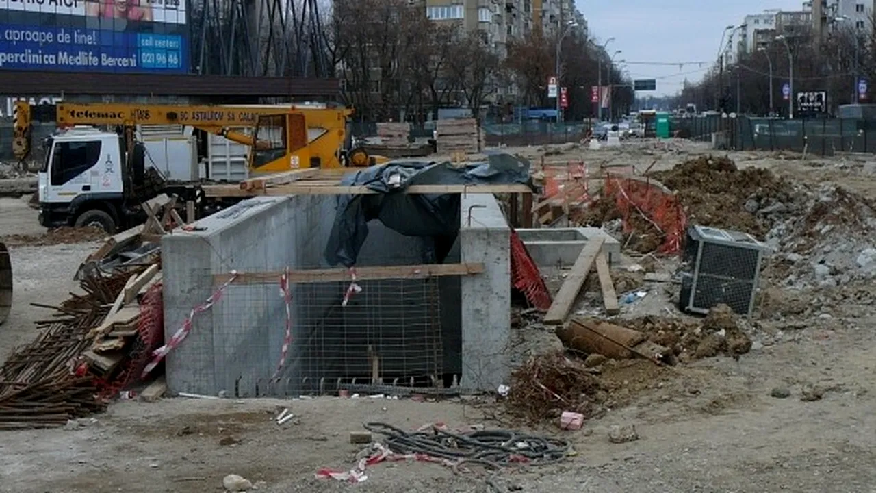 Cum arată pasajul de la Piața Sudului cu 5 luni înainte de finalizare