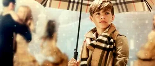 Fiul unuia dintre cele mai cunoscute cupluri din lume, în rolul lui Cupidon într-o reclamă Burberry