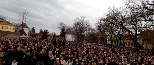 Protest față de situația Liceului Romano-Catolic din Târgu Mureș. Ce au cerut cei aproape 2.500 de protestatari