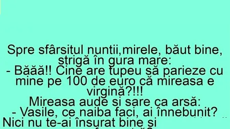 BANCUL ZILEI | Sfârșitul nunții