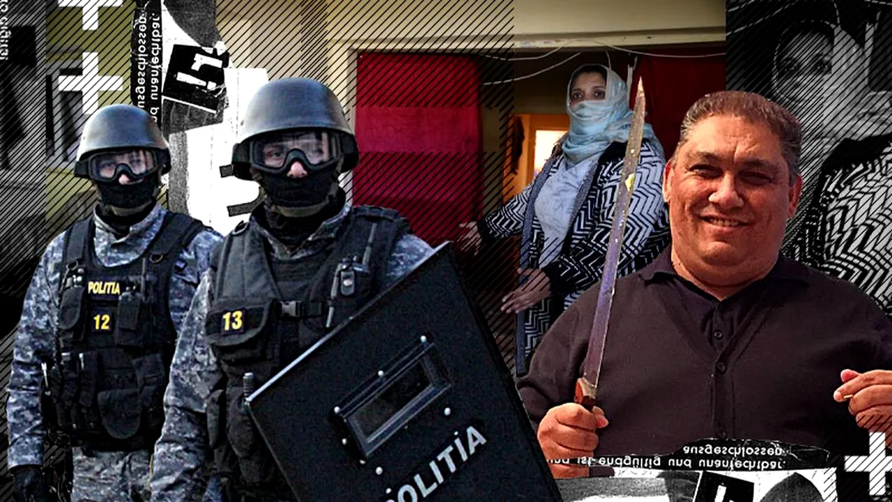 Fiica șefului Staborului Țigănesc acuză că a fost ruptă în bătaie după o descindere a Poliției. 