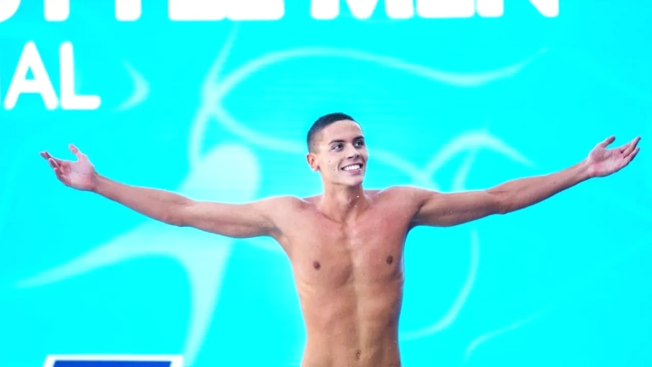 UPDATE: CM de Nataţie: David Popovici s-a calificat în finala probei de 200 m liber cu cel mai bun timp