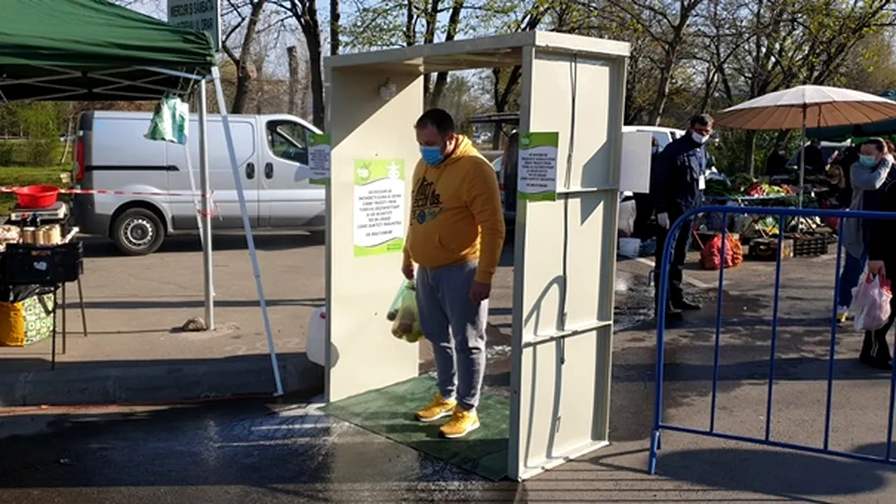 PRIMA PIAȚĂ cu tunel dezinfectant din Romania