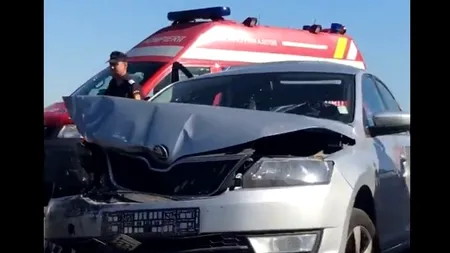 Accident în lanț la ieșirea din Capitală pe DN1