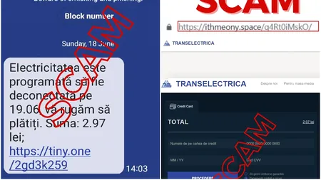 Atacuri de tip phishing în numele Transelectrica. Consumatorii casnici primesc facturi false și sunt AMENINȚAȚI cu deconectarea