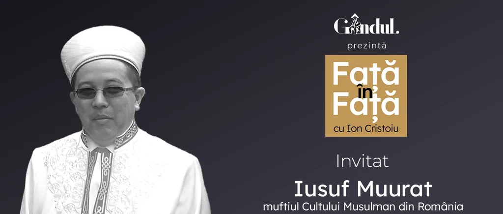 „Față în față cu Ion Cristoiu” începe marți, 25 aprilie, de la ora 21.15. Invitatul zilei este Iusuf Muurat