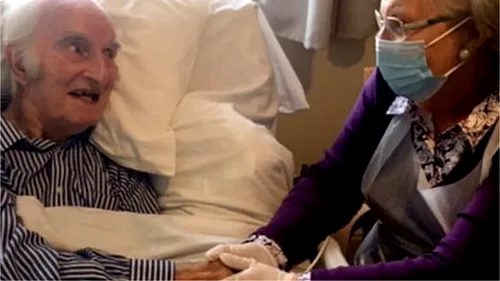 Momente emoționante: Cuplu în vârstă de 82, împreună după 8 luni în care au fost separați din cauza pandemiei de COVID-19
