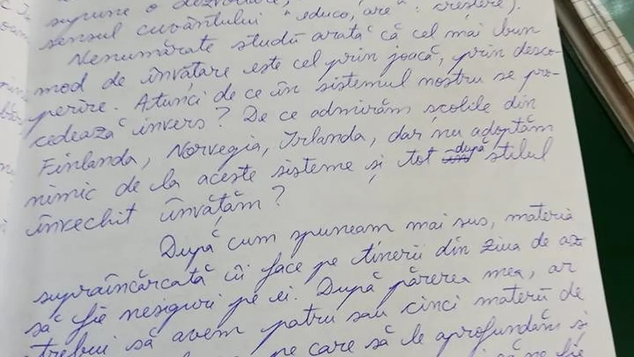 Protestul #foaiagoală continuă. Mesajul DISPERAT al unei eleve olimpice: „De ce ne CHINUIȚI? Nu îmi este teamă să mă OPUN sistemului