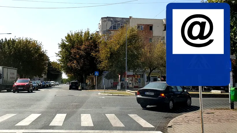 Ce înseamnă, de fapt, semnul de circulație albastru cu @. Șoferii români care au luat permisul în trecut habar nu au